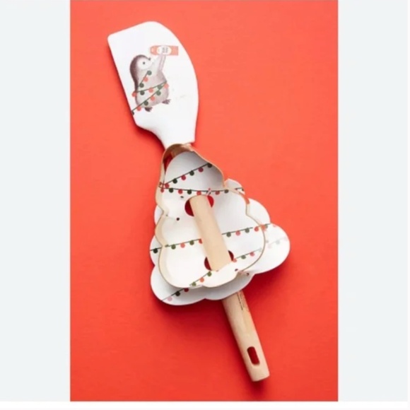 Dear Hancock Penguin Cookie Spatula Christmas Holiday Baking Kitchen Cute Set - Picture 1 of 1
